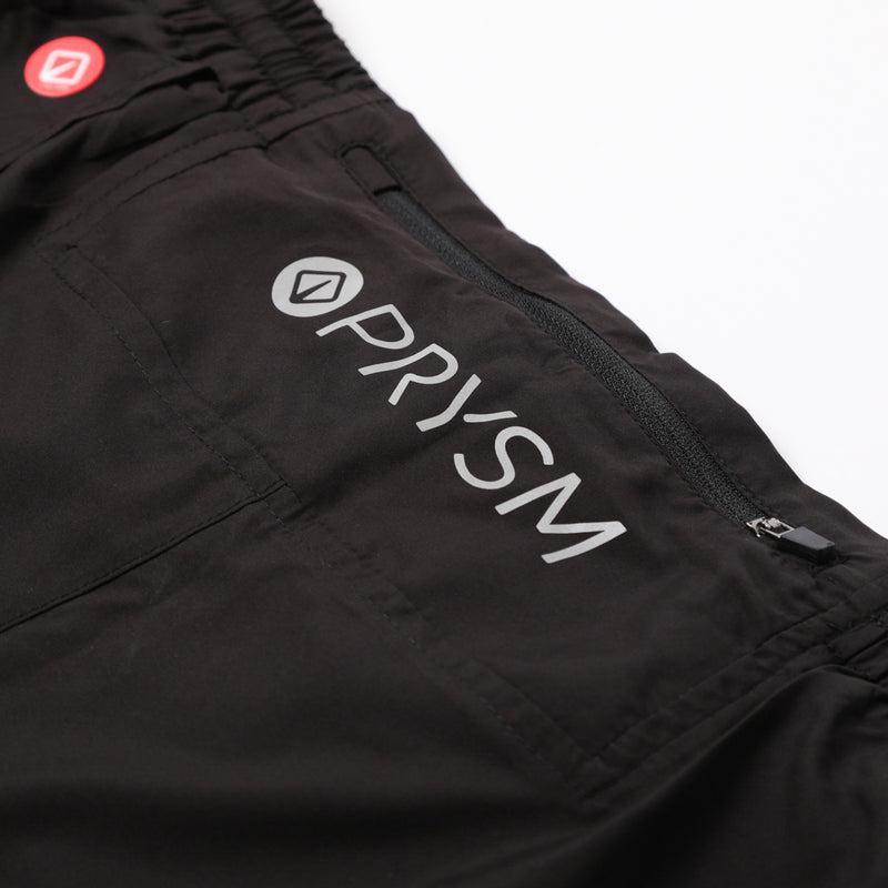 PRYSM Men Running Shorts - With Short Inner - Black