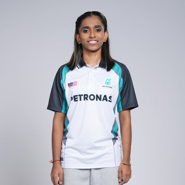 PETRONAS Shuttlehearts Champion Polo Jersey - White