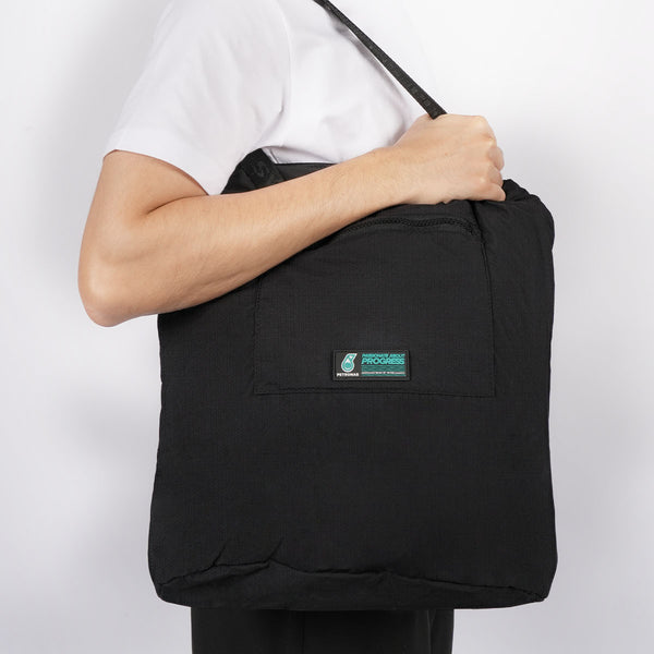 PETRONAS Fern Packable Tote Bag - Black