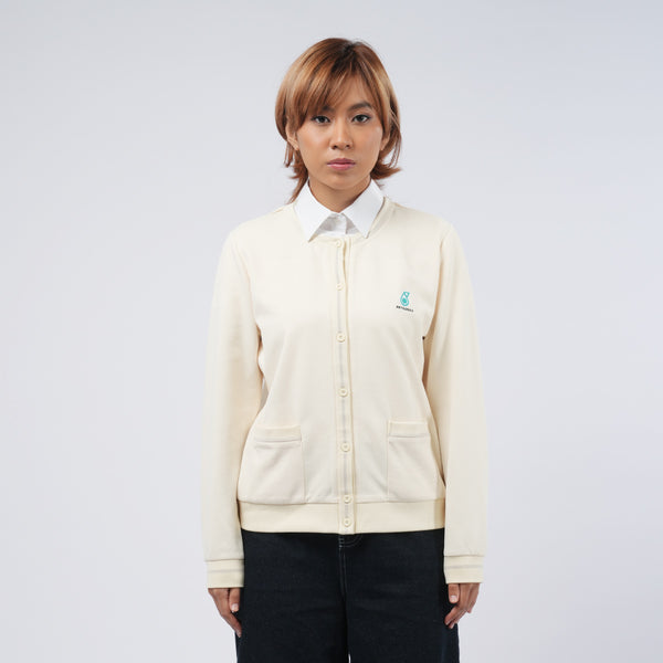 PETRONAS Crewneck Cardigan - Cream