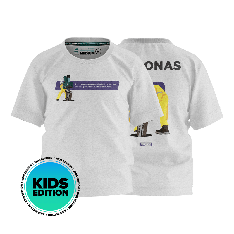 PETRONAS Petropulse Kids T-Shirt - White