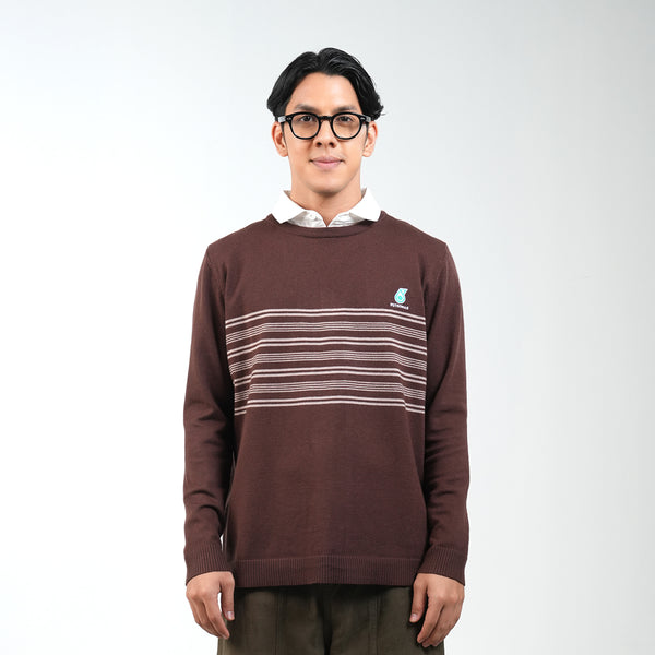 PETRONAS Daily Striped Jumper - Brown