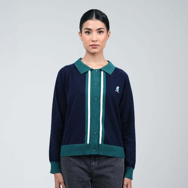 PETRONAS Women's Knit Top - Navy