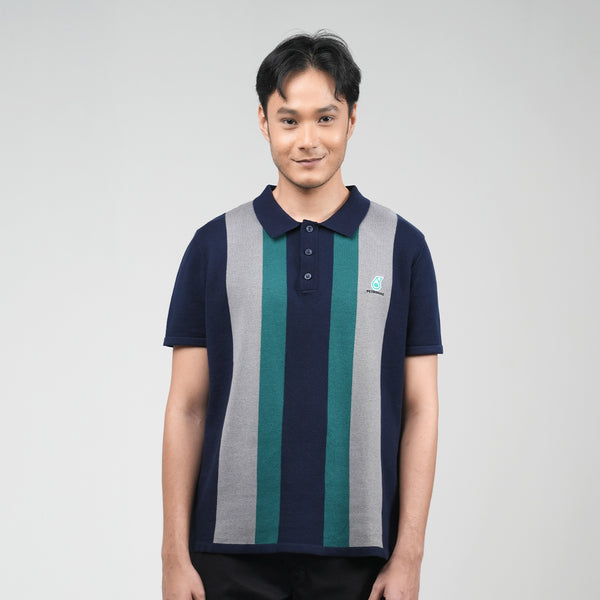 PETRONAS Knit Polo - Navy/Green
