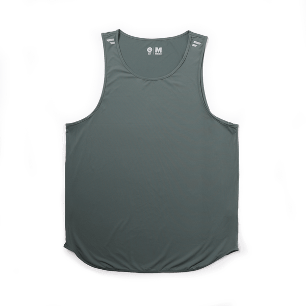 PRYSM Men Running Tank - Midnight Green