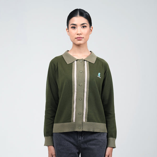 PETRONAS Women's Knit Top - Olive