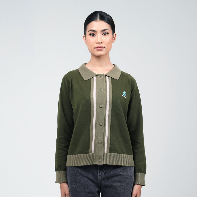 PETRONAS Women's Knit Top - Olive