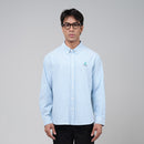 PETRONAS Daily Men's Striped Shirt - Cyan Blue