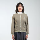 PETRONAS Crewneck Cardigan - Olive