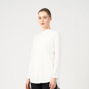 PRYSM Women Activewear Top- White - Long Sleeve