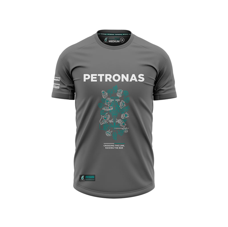 Motorsport Pitstop Tee - Grey - Short Sleeve