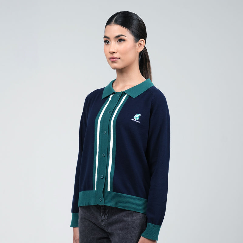 PETRONAS Women's Knit Top - Navy