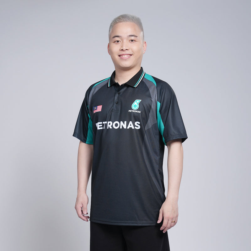 PETRONAS Shuttlehearts Victory Line Polo Jersey - Black