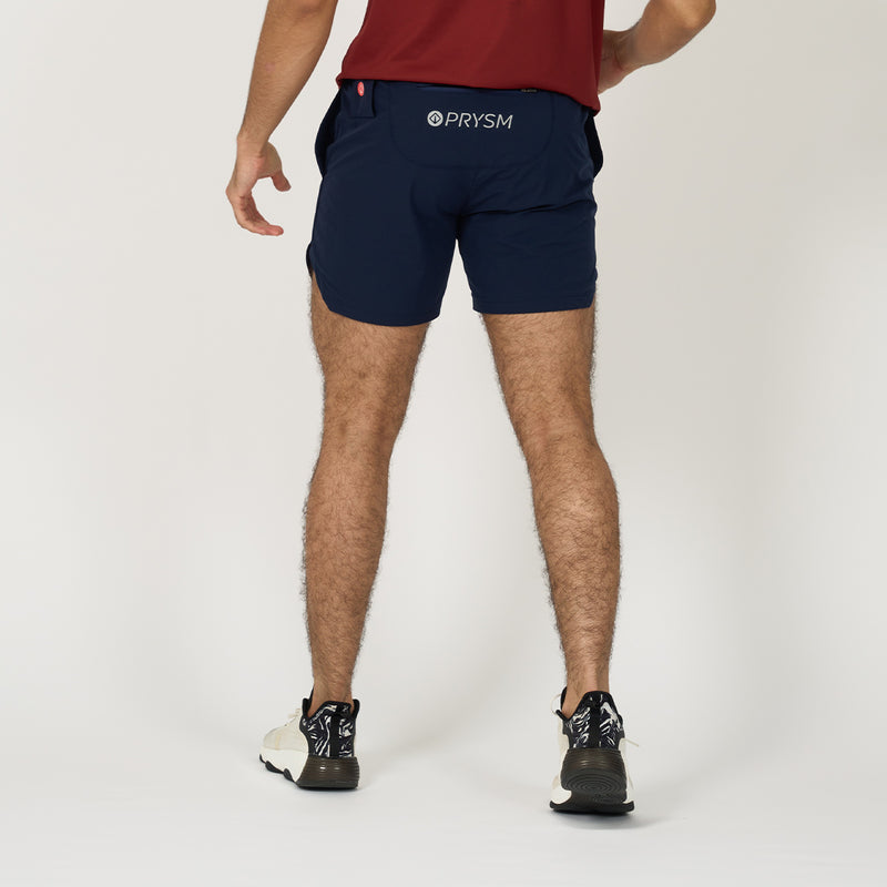 PRYSM Men Train Day-Out Shorts - Navy Blue