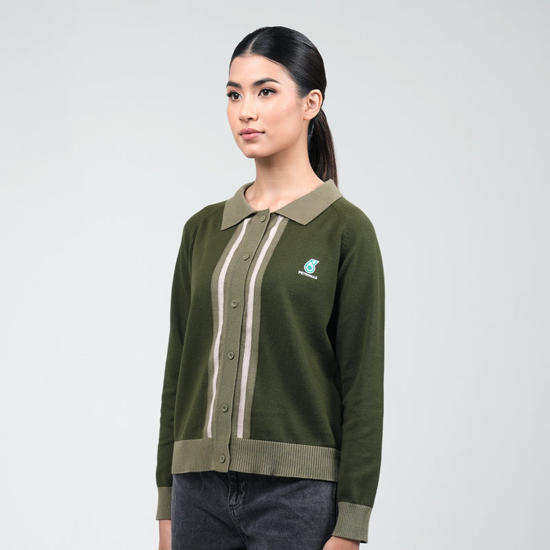 PETRONAS Women's Knit Top - Olive