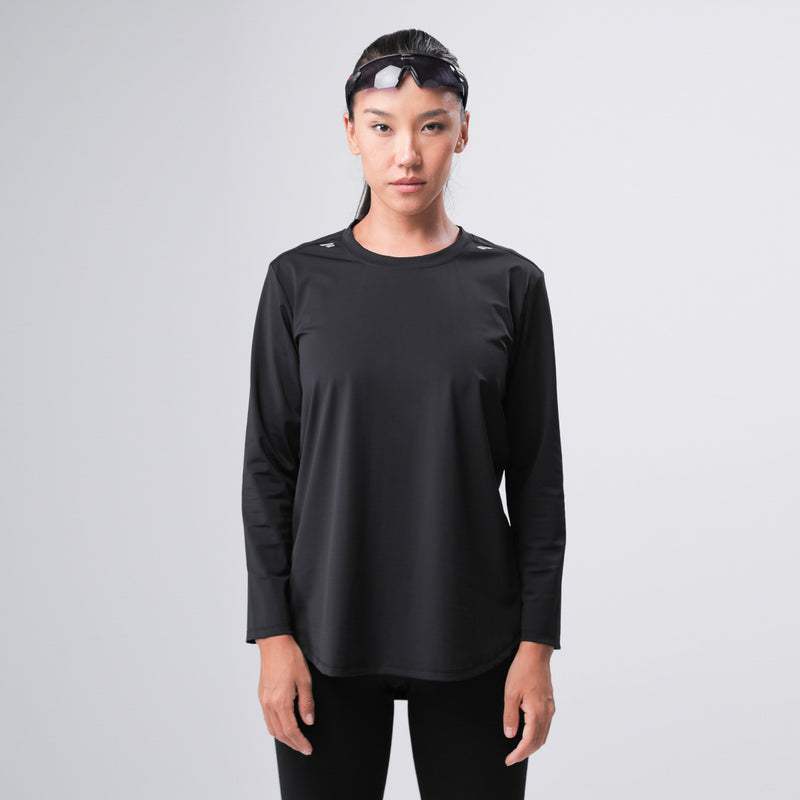 PRYSM Women Run Top- Stealth