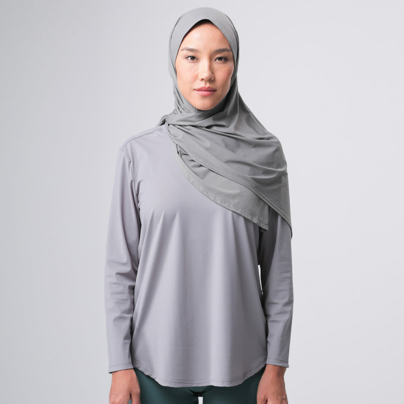 PRYSM Women Run Top- Grey