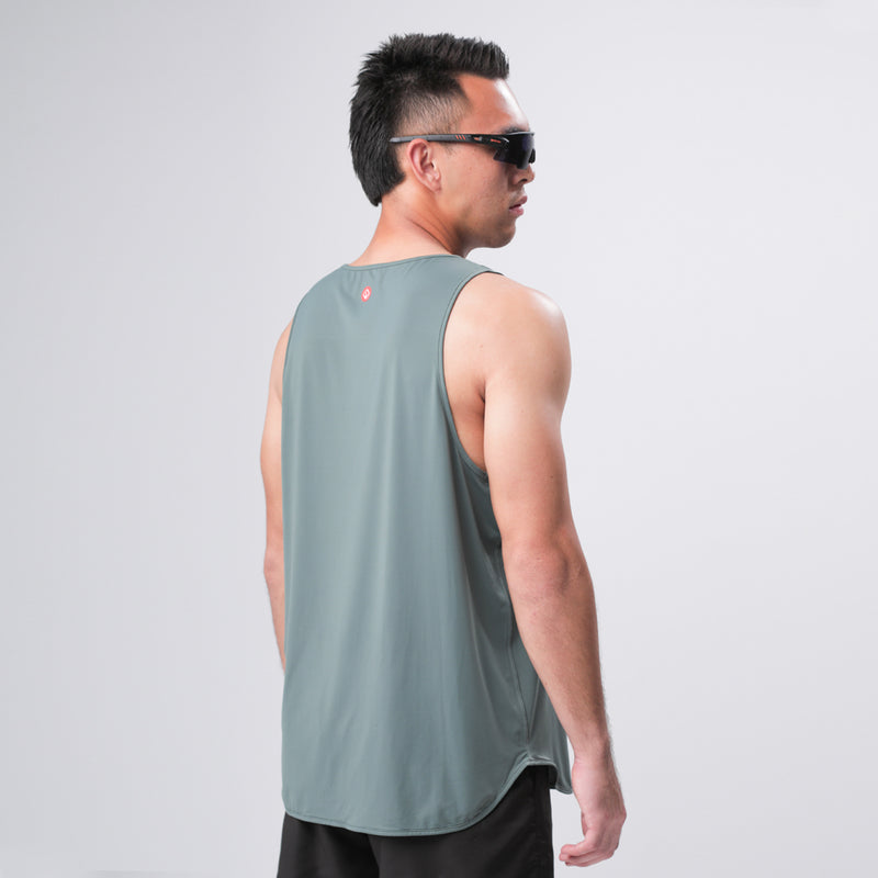 PRYSM Men Running Tank - Midnight Green