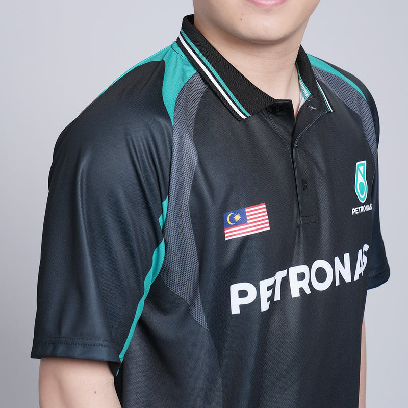 PETRONAS Shuttlehearts Victory Line Polo Jersey - Black