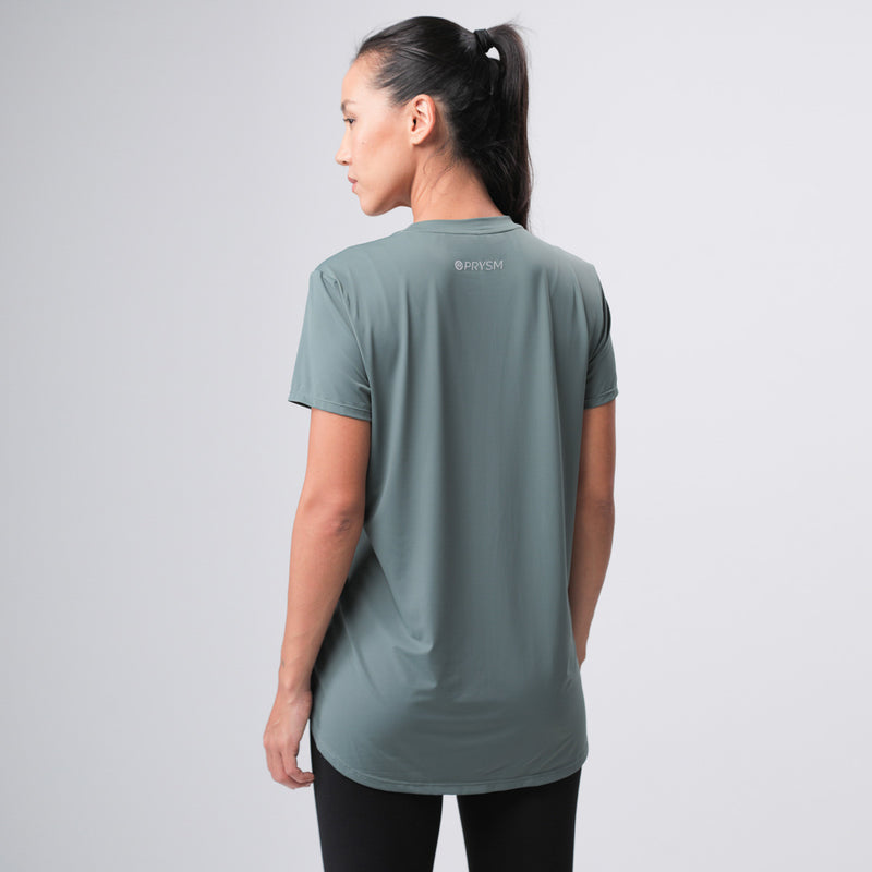 PRYSM Women Run Jersey - Midnight Green