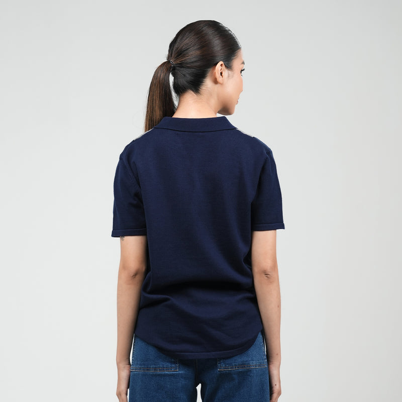 PETRONAS Knit Polo - Navy/Green