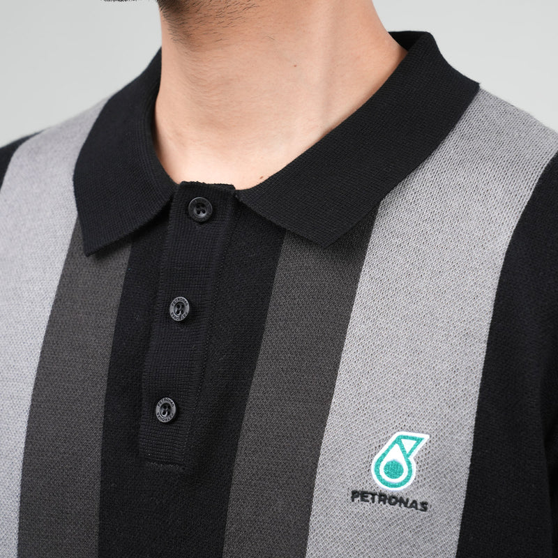 PETRONAS Knit Polo - Black/Grey