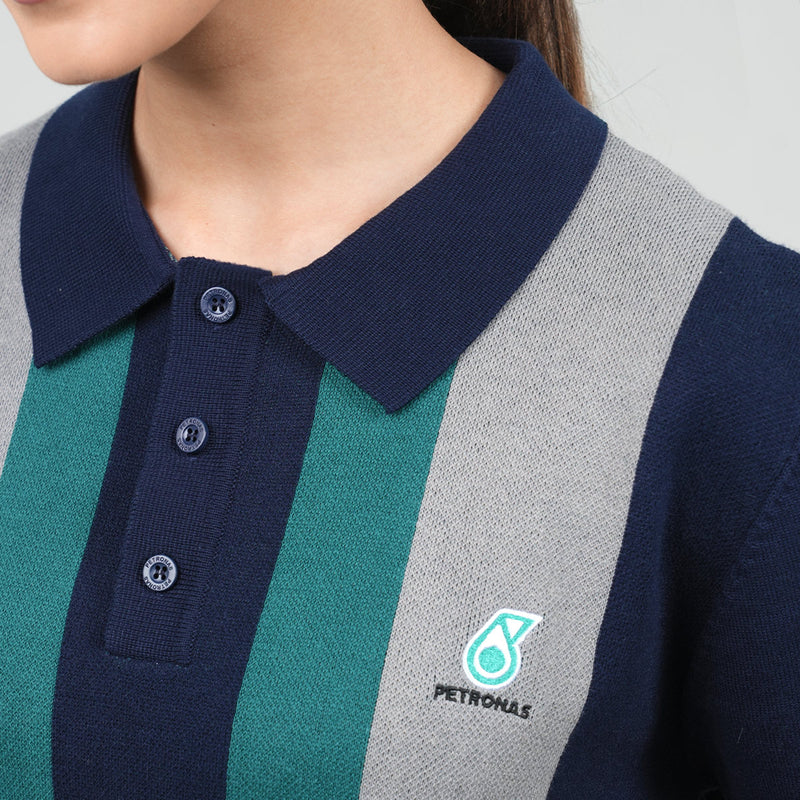 PETRONAS Knit Polo - Navy/Green