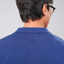 PETRONAS Men’s Diamond-Pattern Polo - Navy