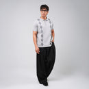 PETRONAS Men’s Diamond-Pattern Polo - Grey