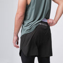 PRYSM Men Running Shorts - With Long Inner - Black