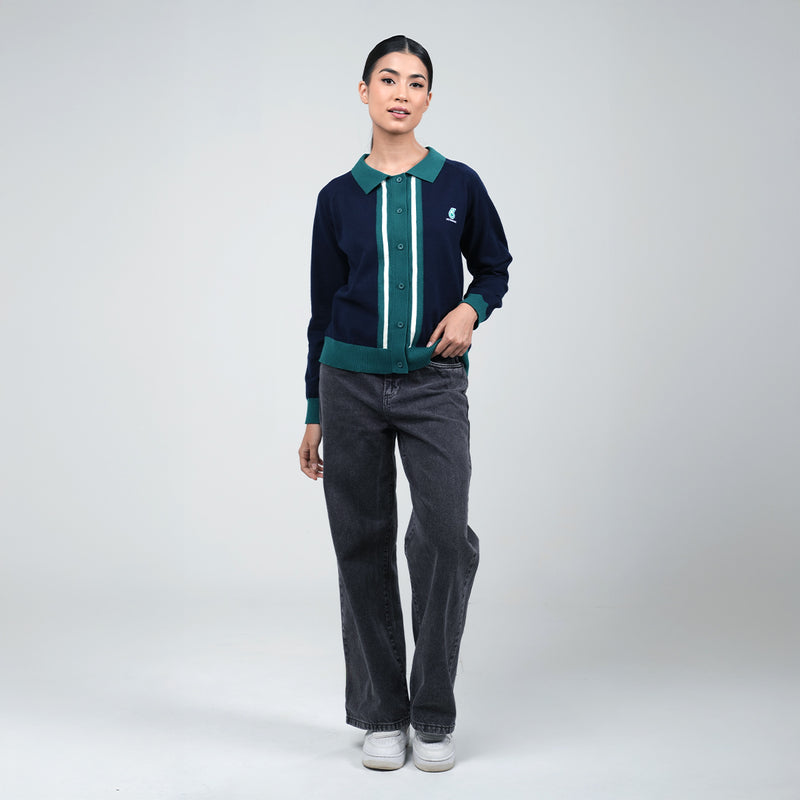 PETRONAS Women's Knit Top - Navy