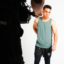 PRYSM Men Running Tank - Midnight Green