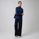 PETRONAS Women’s Diamond-Pattern Sweater - Navy