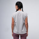 PRYSM Women's Crop Tee - Light Grey