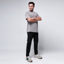 PRYSM Men's Oversized Cotton T-shirt - Light Grey