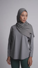 PRYSM Women Run Top- Grey