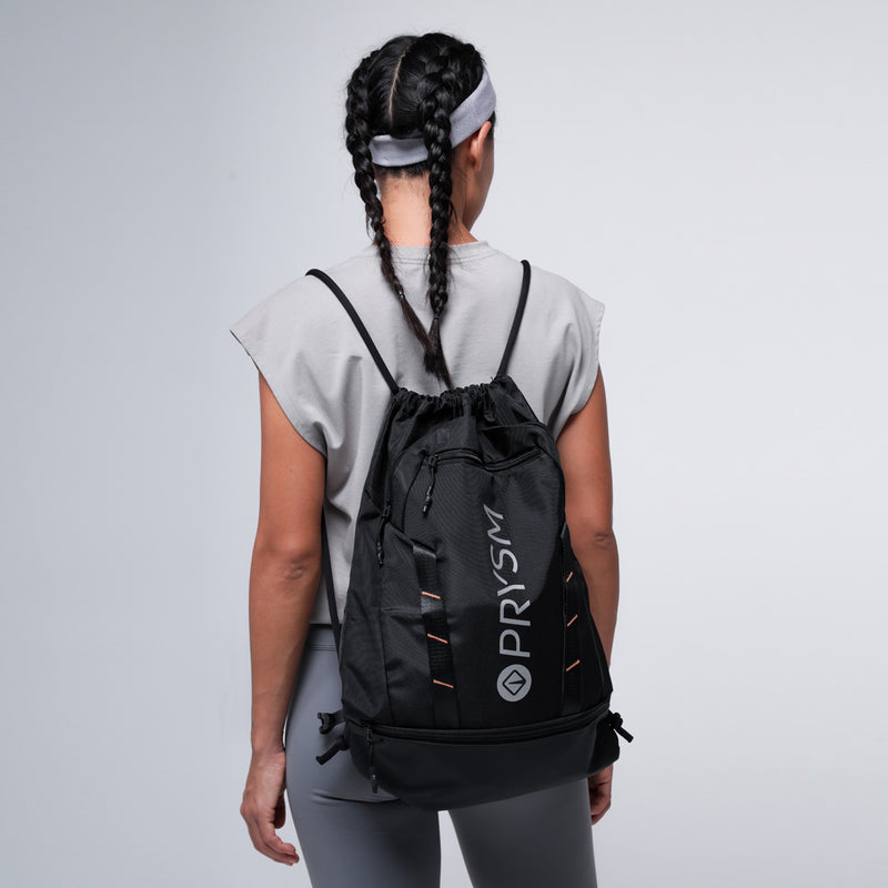 PRYSM Drawstring Bag - Black