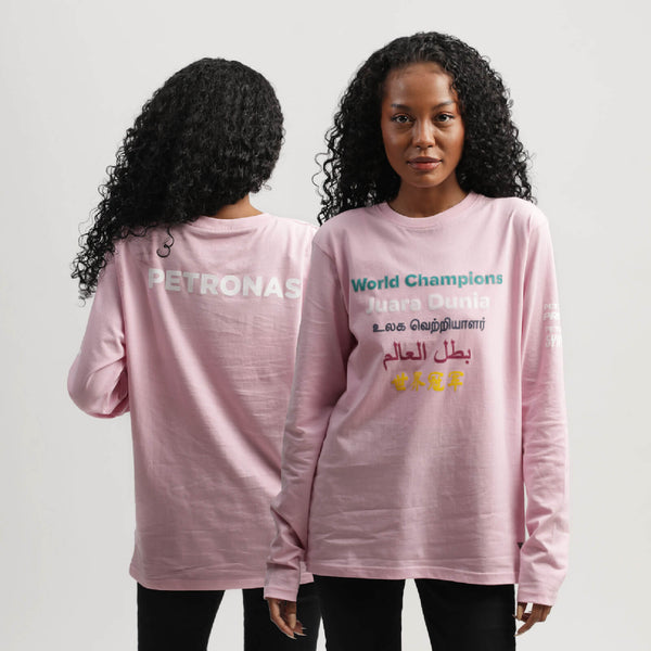 Long sleeve pink champion shirt top